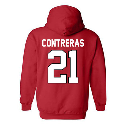 Texas Tech - NCAA Women's Volleyball : Emily Contreras - Hooded Sweatshirt Classic Shersey