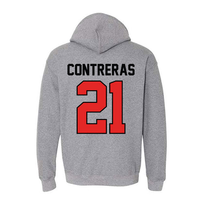 Texas Tech - NCAA Women's Volleyball : Emily Contreras - Hooded Sweatshirt Classic Shersey