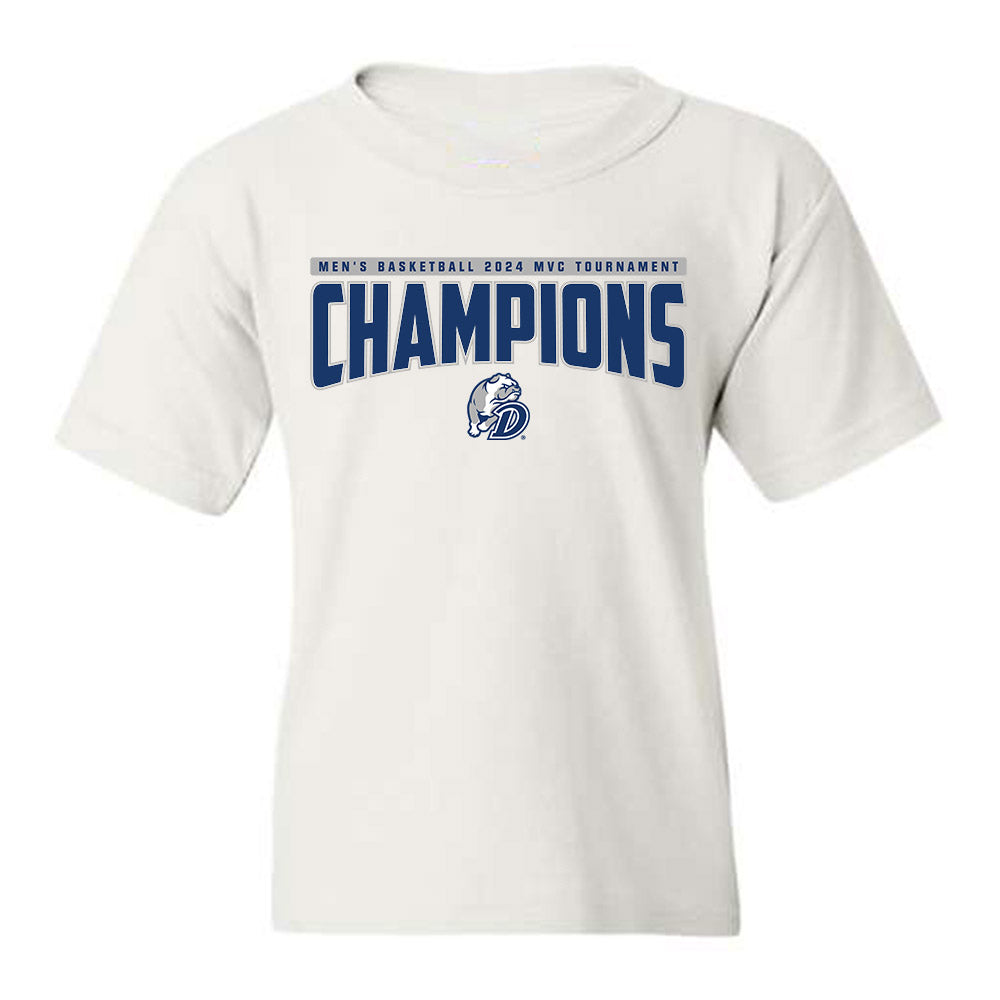 Drake - NCAA Men's Basketball : 2024 Tournament Champions - Youth T-Shirt Roster Shirt