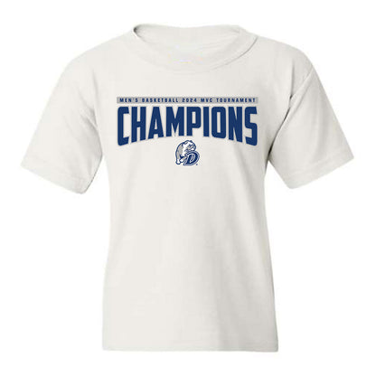 Drake - NCAA Men's Basketball : 2024 Tournament Champions - Youth T-Shirt Roster Shirt