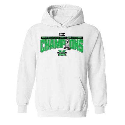 Marshall - NCAA Women's Basketball : 2024 Sunbelt Tournament Champions - Hooded Sweatshirt Roster Shirt