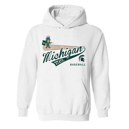 Michigan State - NCAA Baseball : Dillon Kark - Hooded Sweatshirt Sports Shersey