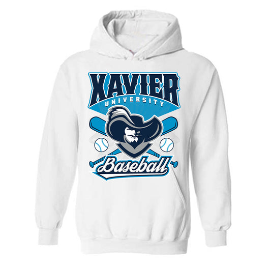 Xavier - NCAA Baseball : Luke Hammond - Hooded Sweatshirt Sports Shersey