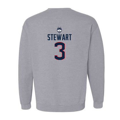UConn - NCAA Men's Basketball : Jaylin Stewart - Crewneck Sweatshirt Classic Shersey