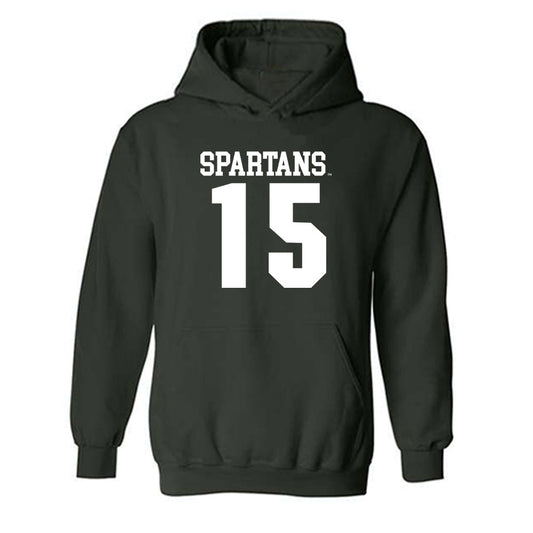 Michigan State - NCAA Men's Basketball : Carson Cooper - Hooded Sweatshirt Classic Shersey