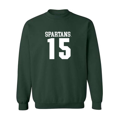 Michigan State - NCAA Men's Basketball : Carson Cooper - Crewneck Sweatshirt Classic Shersey