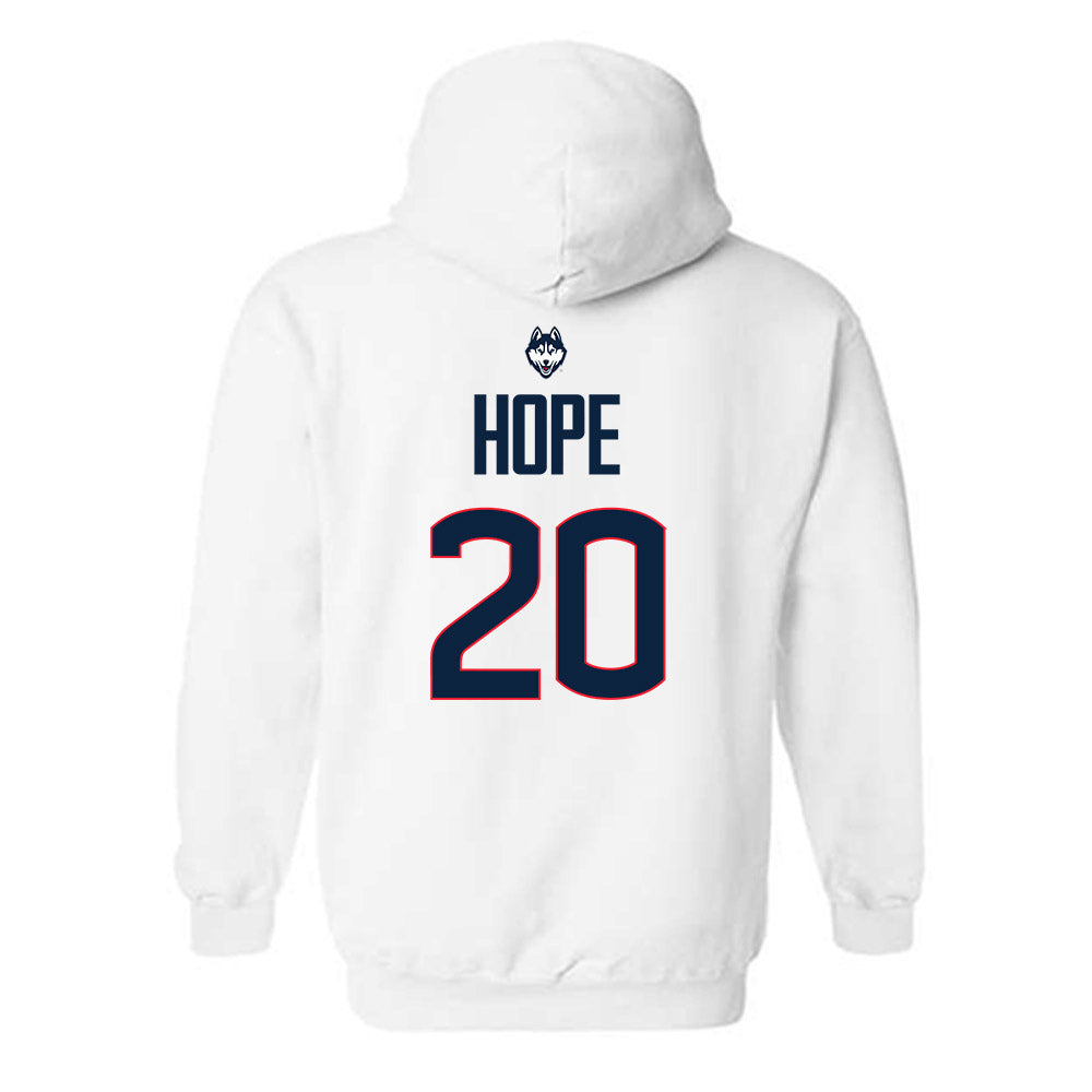 UConn - NCAA Men's Soccer : Elijah Hope - Hooded Sweatshirt Sports Shersey