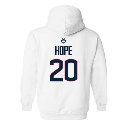 UConn - NCAA Men's Soccer : Elijah Hope - Hooded Sweatshirt Sports Shersey