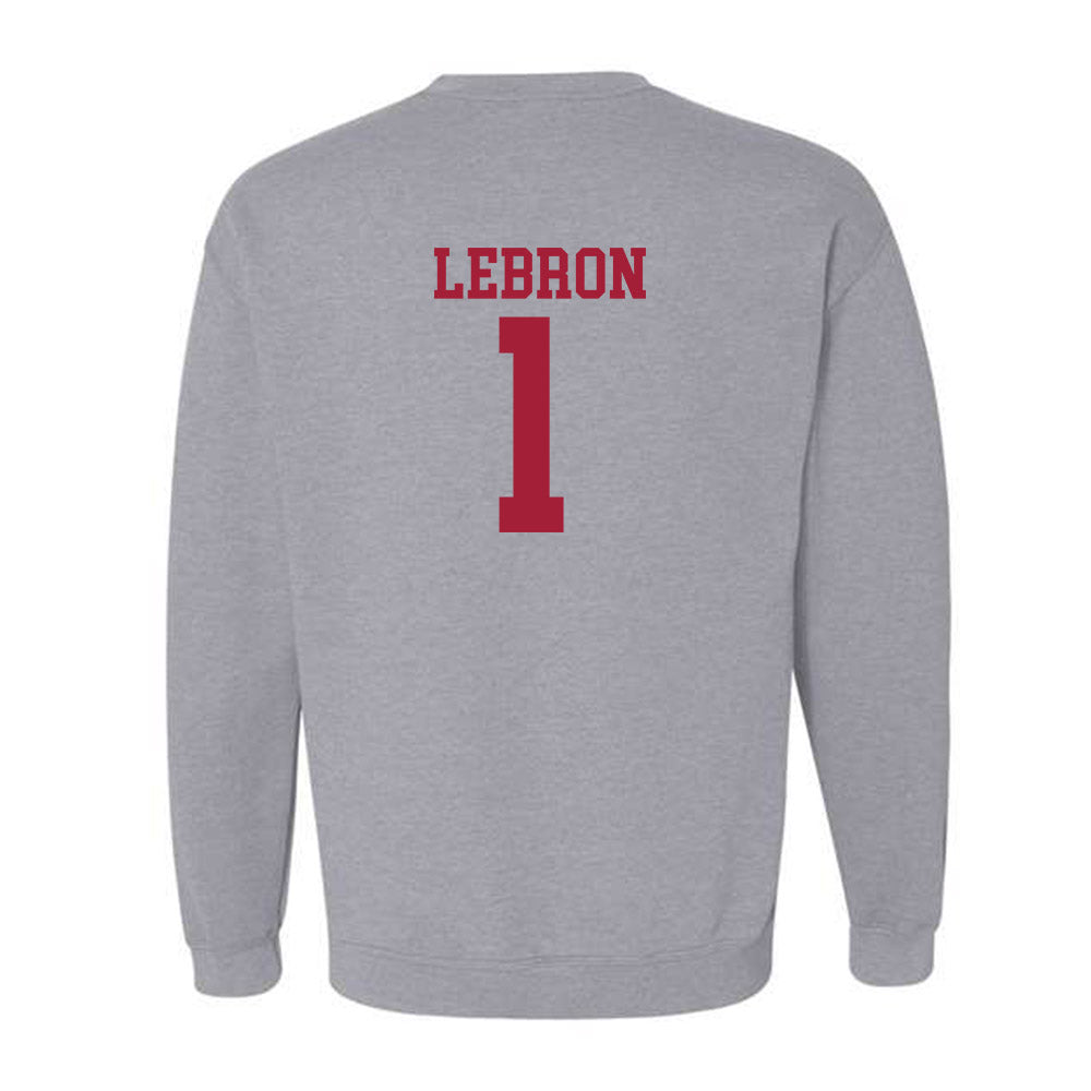 Alabama - NCAA Baseball : Justin Lebron - Crewneck Sweatshirt Classic Shersey