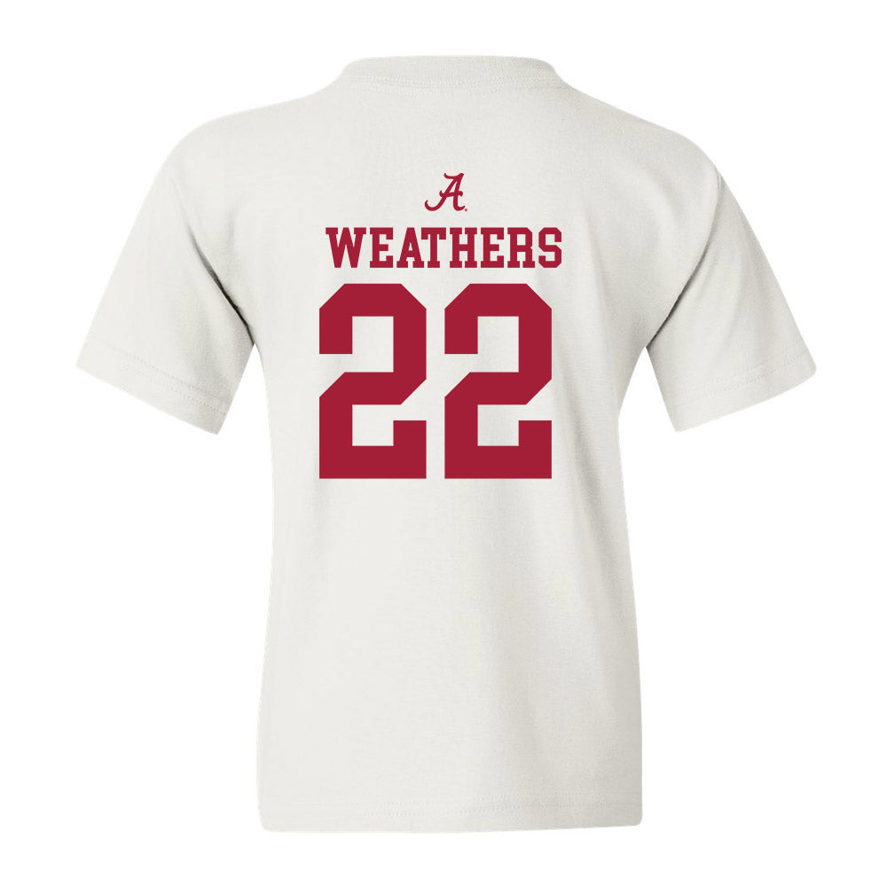 Alabama - NCAA Women's Basketball : Karly Weathers - Youth T-Shirt Sports Shersey