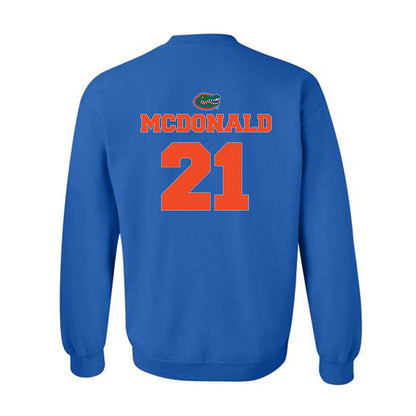 Florida - NCAA Baseball : Caden McDonald - Crewneck Sweatshirt Sports Shersey