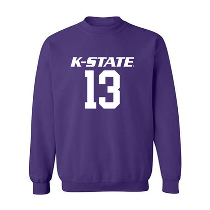 Kansas State - NCAA Baseball : Cole Wisenbaker - Crewneck Sweatshirt Classic Shersey