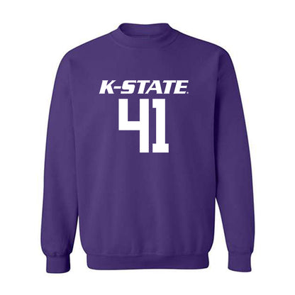 Kansas State - NCAA Baseball : Adam Arther - Crewneck Sweatshirt Classic Shersey