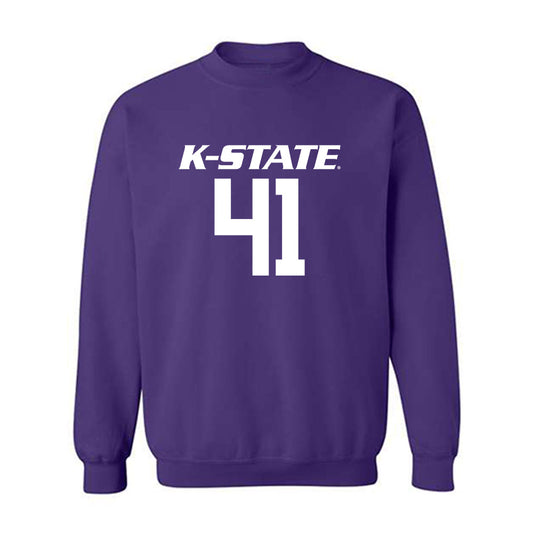 Kansas State - NCAA Baseball : Adam Arther - Crewneck Sweatshirt Classic Shersey