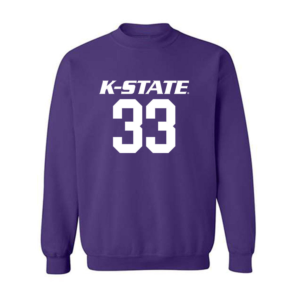 Kansas State - NCAA Baseball : Collin Rothermel - Crewneck Sweatshirt Classic Shersey