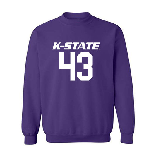 Kansas State - NCAA Baseball : Clayton Broeder - Crewneck Sweatshirt Classic Shersey