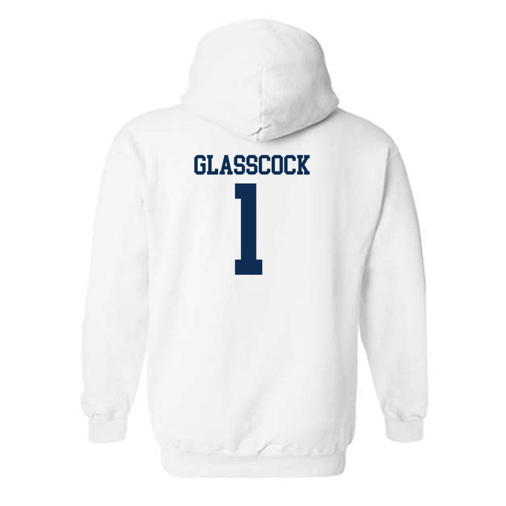 West Virginia - NCAA Baseball : JJ Glasscock - Hooded Sweatshirt Classic Shersey