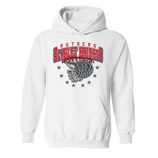 Rutgers - NCAA Men's Basketball : JaMichael Davis - Hooded Sweatshirt Sports Shersey
