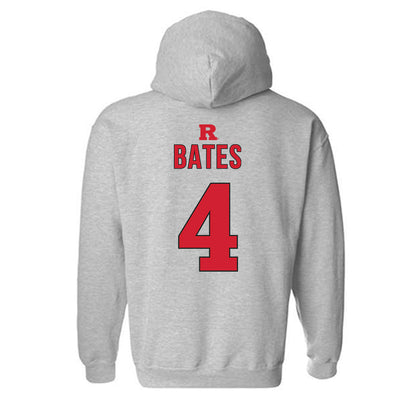Rutgers - NCAA Women's Basketball : Antonia Bates - Hooded Sweatshirt Classic Shersey