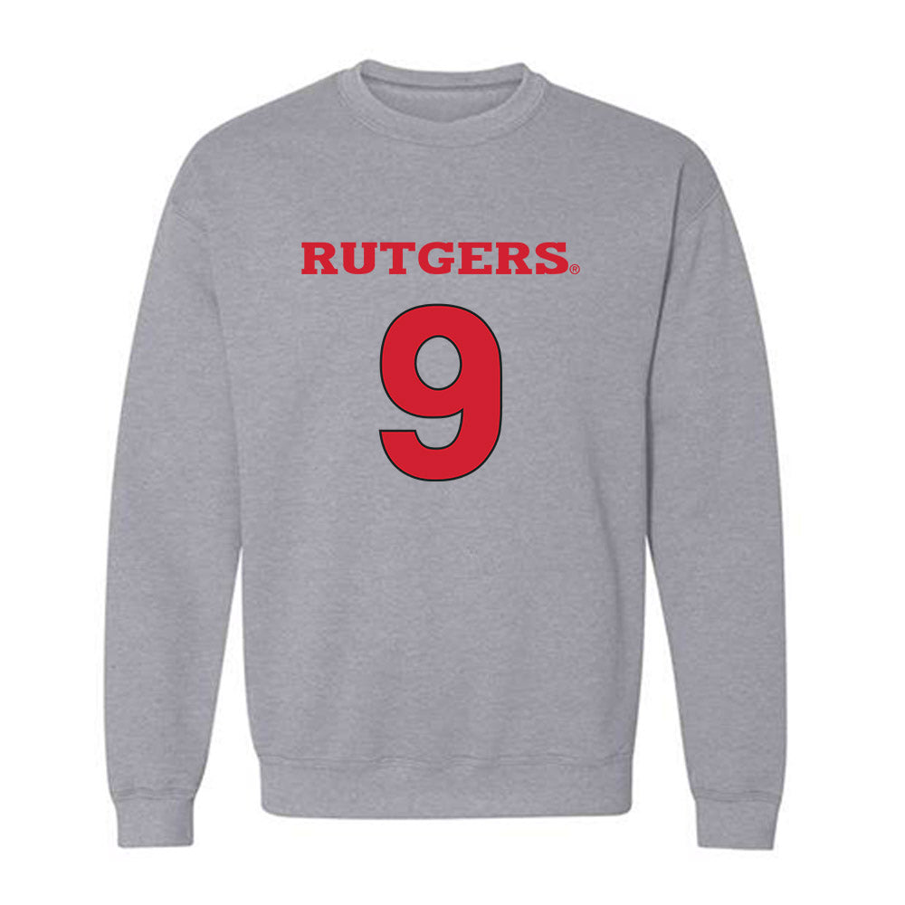Rutgers - NCAA Men's Basketball : Oskar Palmquist - Crewneck Sweatshirt Classic Shersey