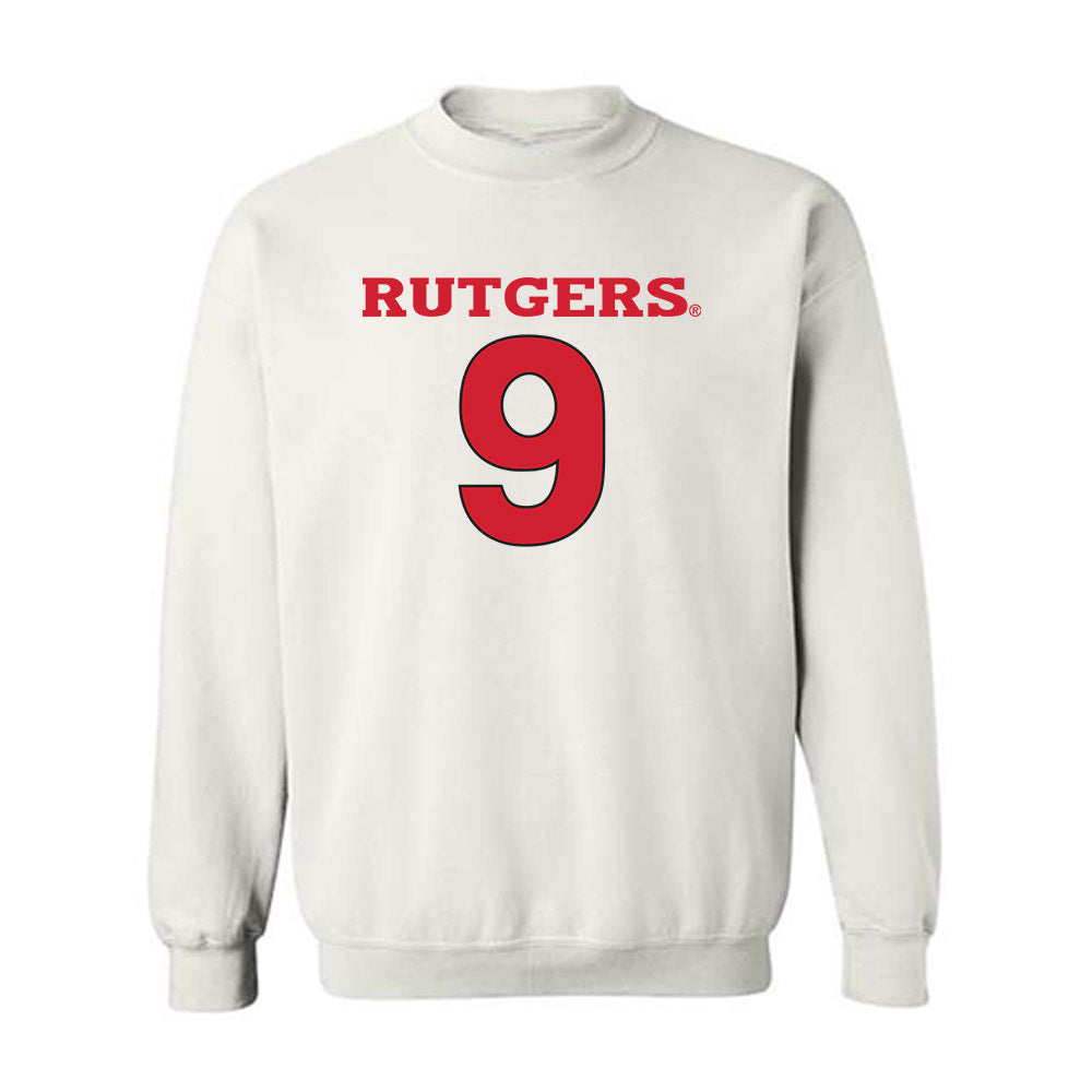Rutgers - NCAA Men's Basketball : Oskar Palmquist - Crewneck Sweatshirt Classic Shersey