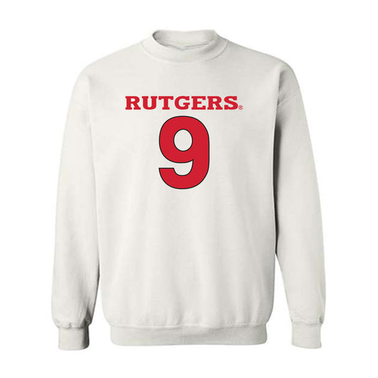 Rutgers - NCAA Men's Basketball : Oskar Palmquist - Crewneck Sweatshirt Classic Shersey