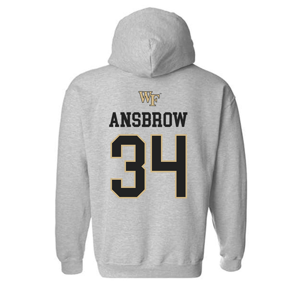 Wake Forest - NCAA Women's Soccer : Laurel Ansbrow Generic Shersey Hooded Sweatshirt