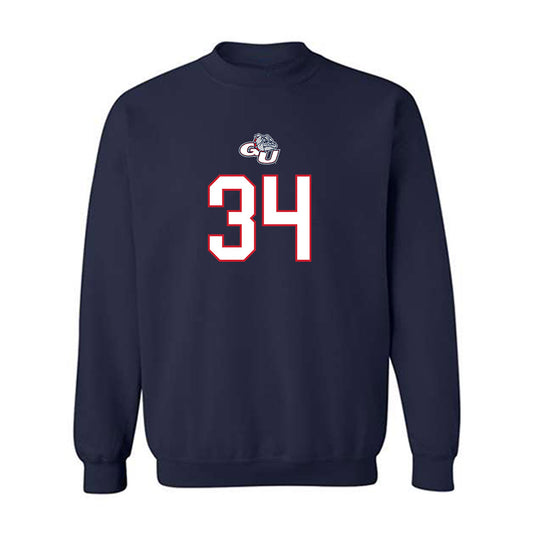 Gonzaga - NCAA Men's Basketball : Braden Huff - Crewneck Sweatshirt Classic Shersey