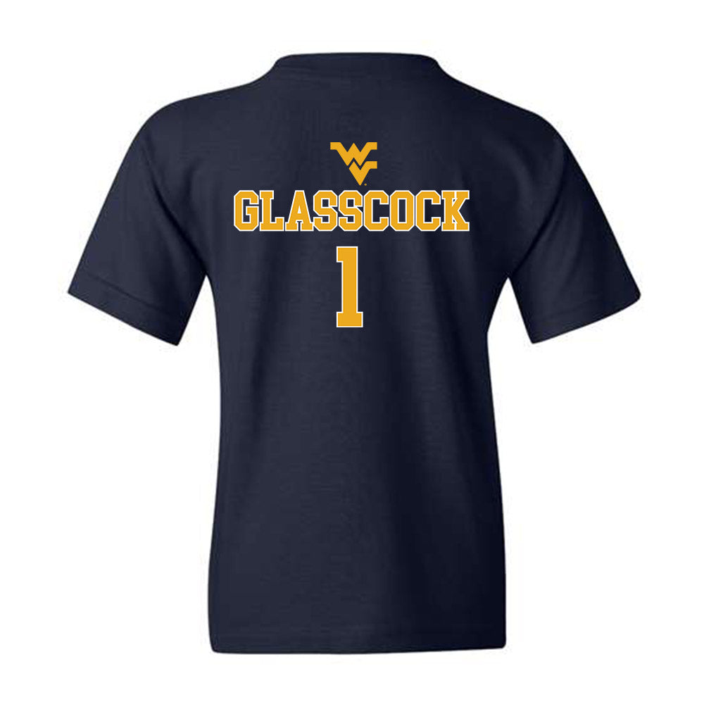 West Virginia - NCAA Baseball : JJ Glasscock - Youth T-Shirt Sports Shersey