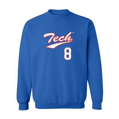LA Tech - NCAA Softball : Jordyn Manning - Crewneck Sweatshirt Classic Shersey