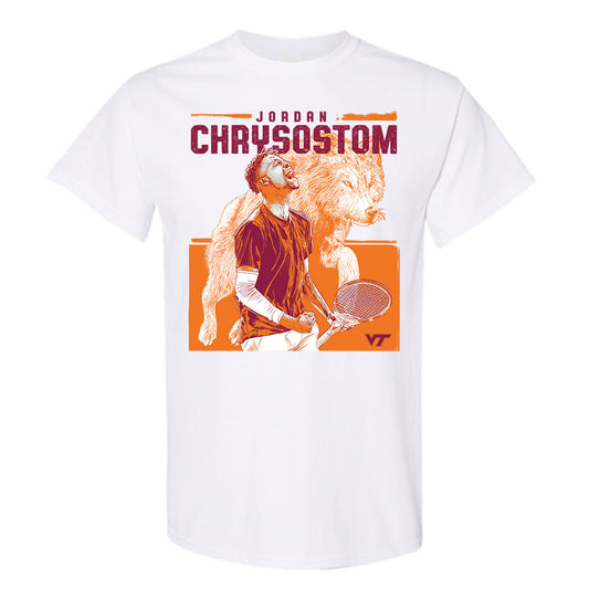 Virginia Tech - NCAA Men's Tennis : Jordan Chrysostom T-Shirt