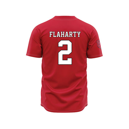 Utah - NCAA Baseball : Matt Flaharty - Baseball Jersey Red