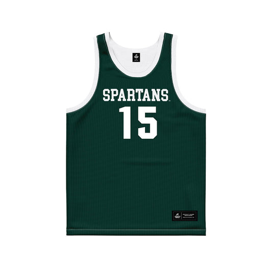 Michigan State - NCAA Men's Basketball : Carson Cooper - Basketball Jersey