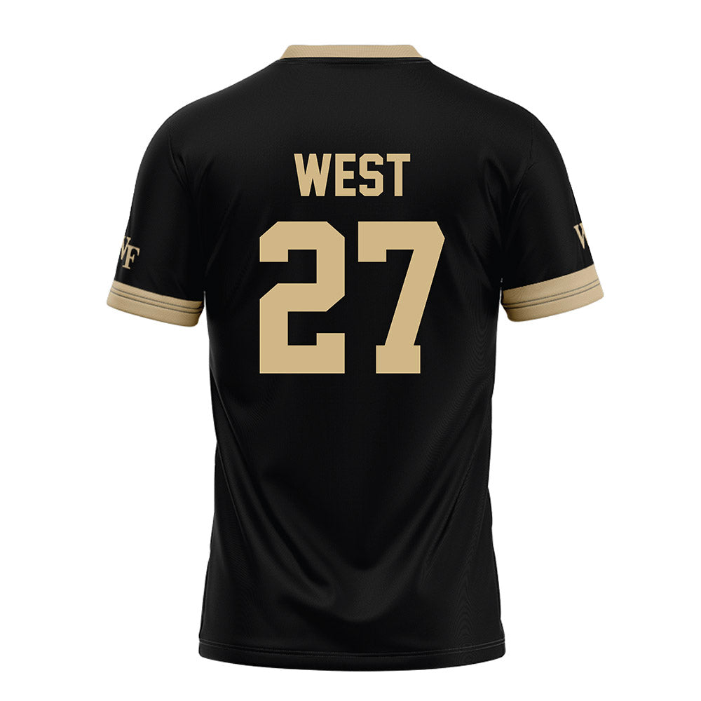 Wake Forest - NCAA Football : Travon West - Black Jersey