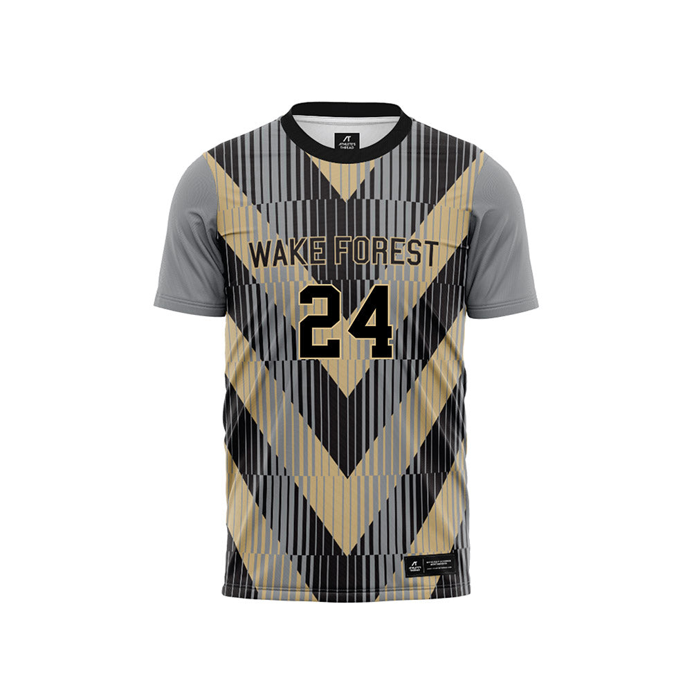 Wake Forest - NCAA Men's Soccer : Jacob Swallen Pattern Black Jersey