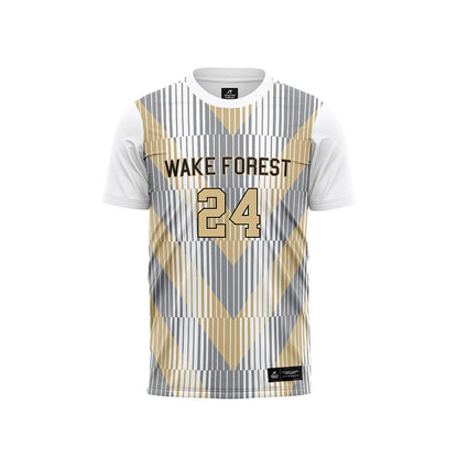 Wake Forest - NCAA Men's Soccer : Jacob Swallen Pattern White Jersey