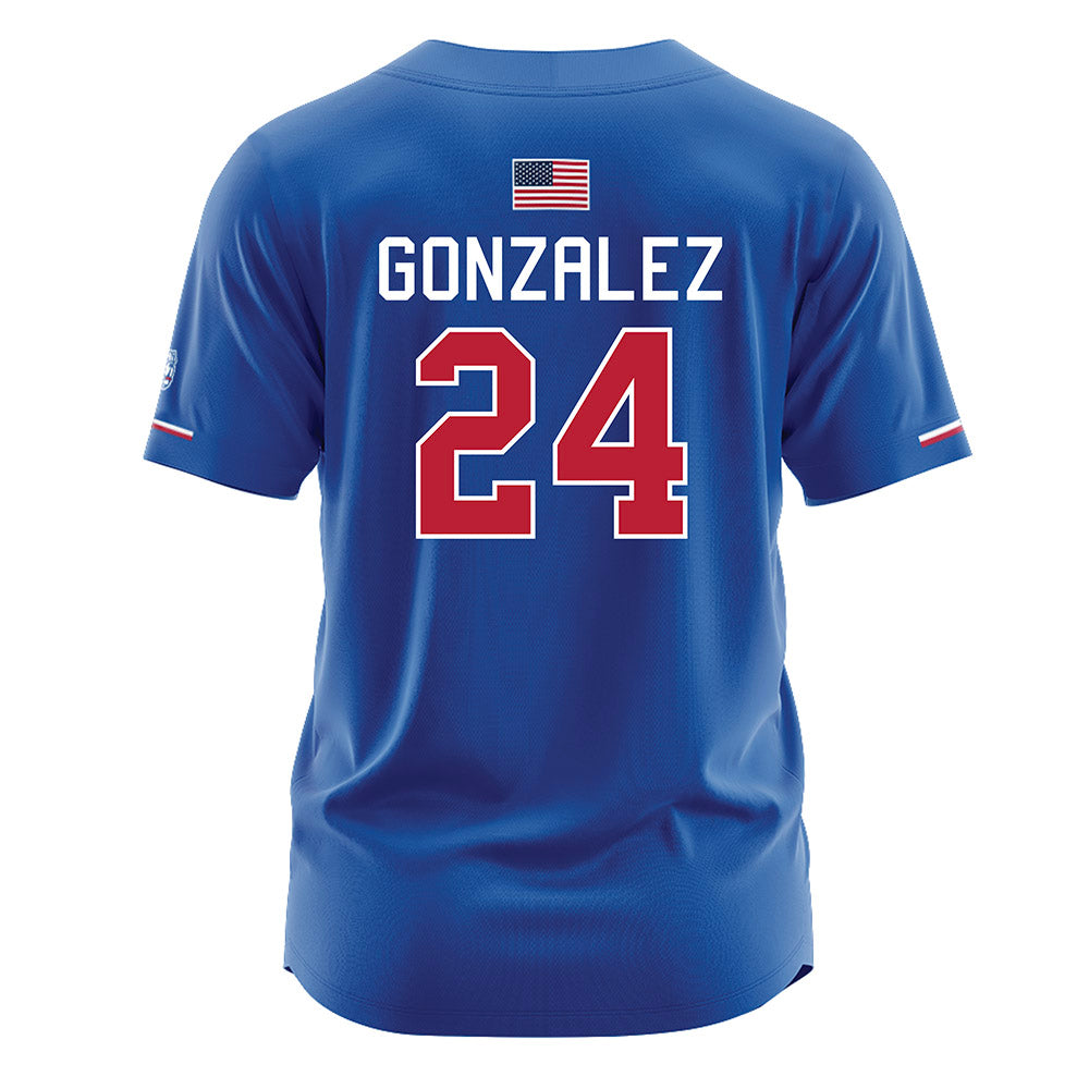 LA Tech - NCAA Softball : Amanda Gonzalez - Baseball Jersey