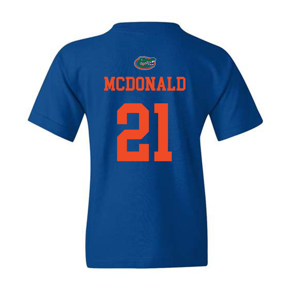 Florida - NCAA Baseball : Caden McDonald - Youth T-Shirt Classic Shersey