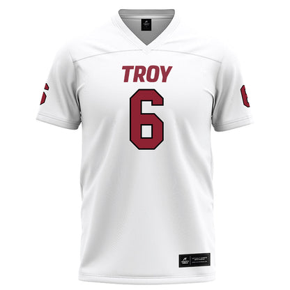 Troy - NCAA Football : Chris Lewis - White Jersey