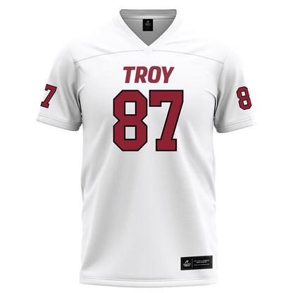Troy - NCAA Football : Colton Walls - White Jersey