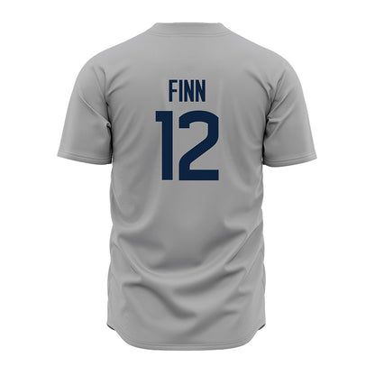 UConn - NCAA Baseball : Sean Finn - Baseball Jersey Gray