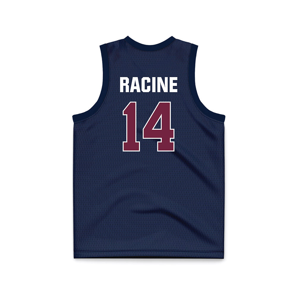 FDU - NCAA Men's Basketball : Pier-Olivier Racine Fairleigh Blue Jersey