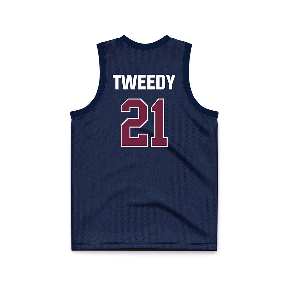FDU - NCAA Men's Basketball : Cameron Tweedy Fairleigh Blue Jersey