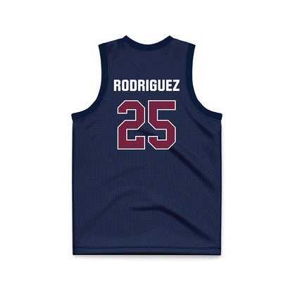 FDU - NCAA Men's Basketball : Daniel Rodriguez Fairleigh Blue Jersey