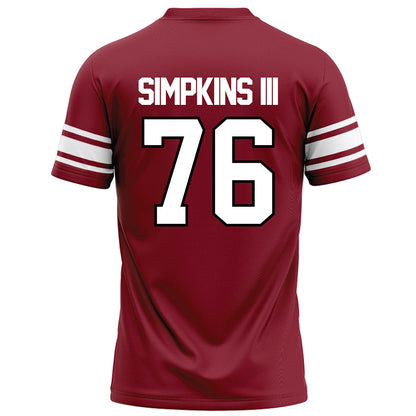 NCCU - NCAA Football : Torricelli Simpkins III Red Jersey