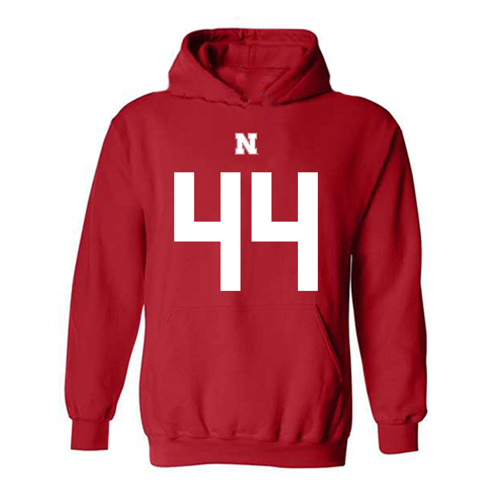 Nebraska - NCAA Football : Luke Lindenmeyer Shersey Hooded Sweatshirt