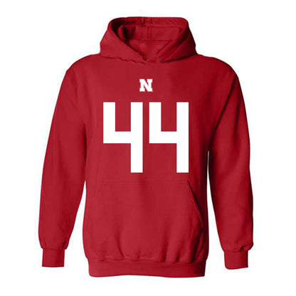 Nebraska - NCAA Football : Luke Lindenmeyer Shersey Hooded Sweatshirt