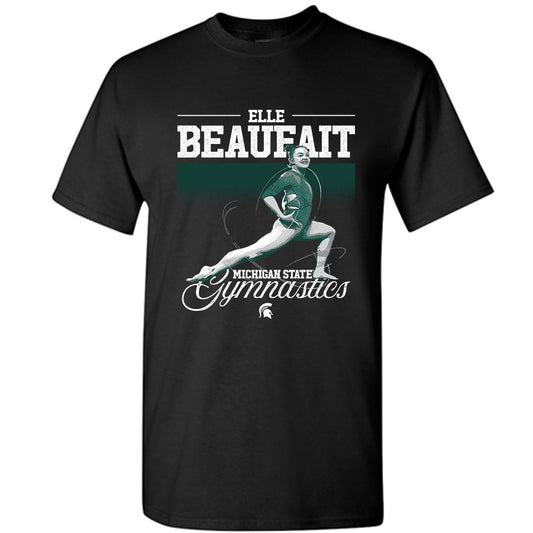 Michigan State - NCAA Women's Gymnastics : Elle Beaufait Illustration Short Sleeve T-Shirt