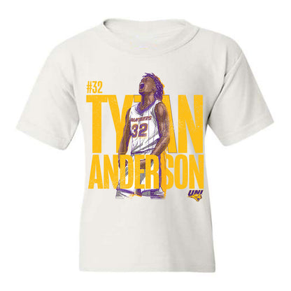 Northern Iowa - NCAA Men's Basketball : Tytan Anderson Illustration Youth T-Shirt