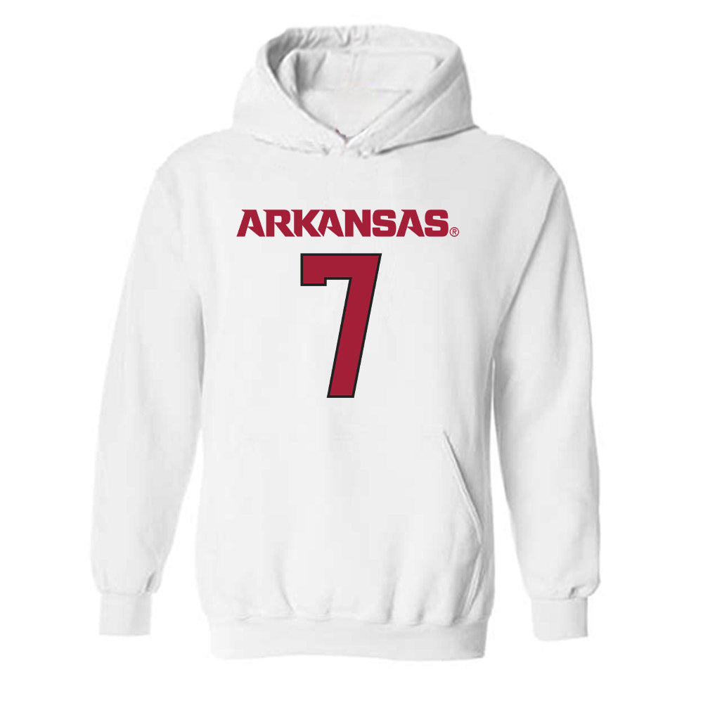 Arkansas - NCAA Football : Trajan Jeffcoat Hooded Sweatshirt